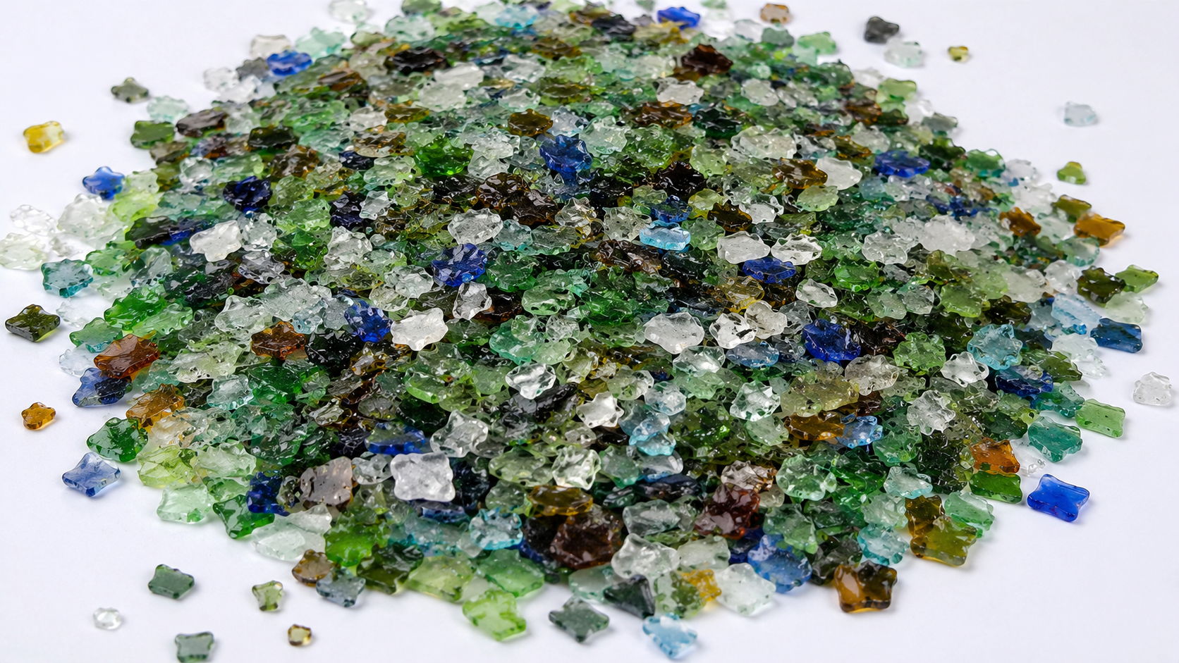 Mixed Colour Glass Cullet